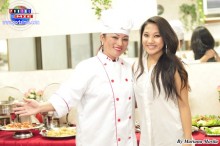 Marisol Haga, experta chef, acompañada de su adorada Emily`s