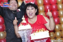 Maritza súper feliz celebrando sus 50 años!